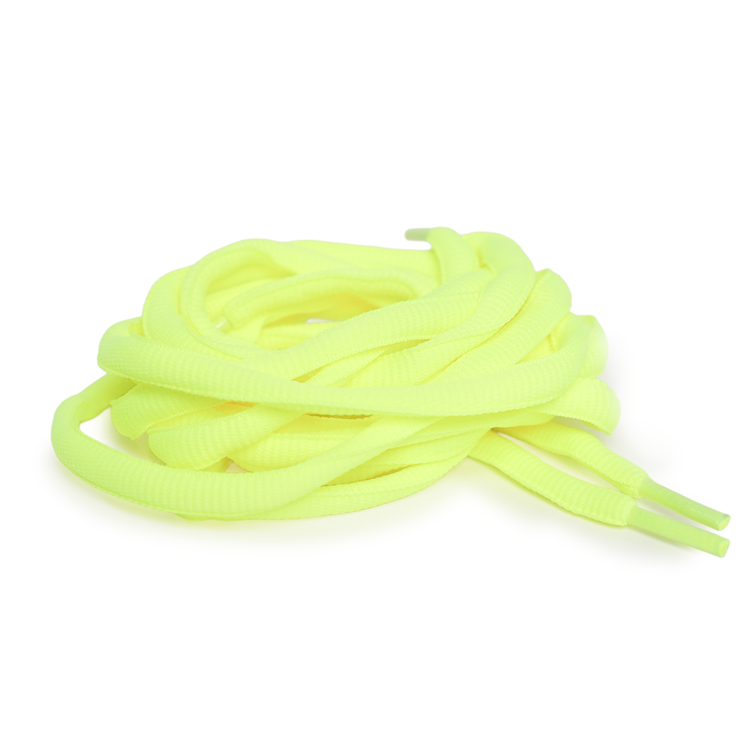 SB Dunk - Neon Yellow - Gule ovale snørebånd