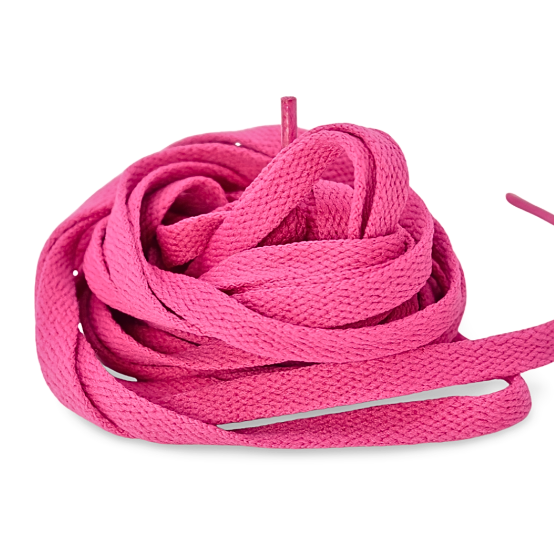 Hot Pink flade snørebånd