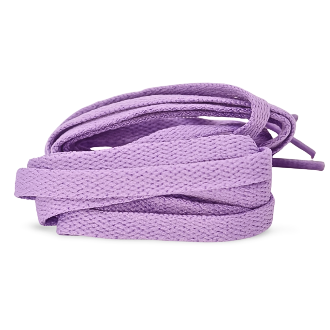 Light purple flat shoelaces
