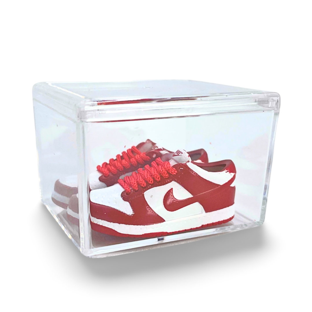 Miniature Sneakers - Nike Dunk Low Next Nature White Gym Red