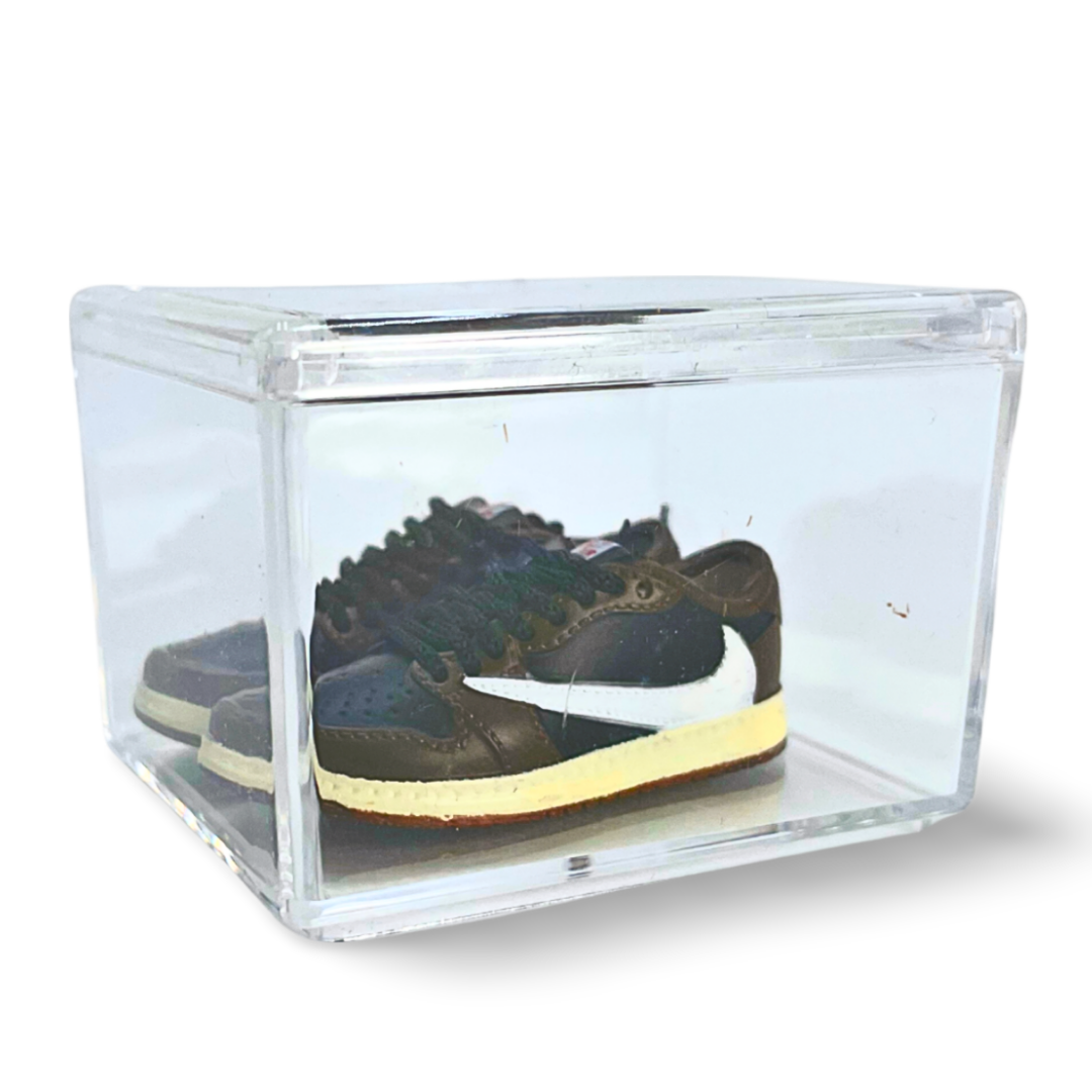 Miniature Sneakers - Nike Air Jordan 1 Low Travis Scott Mocha