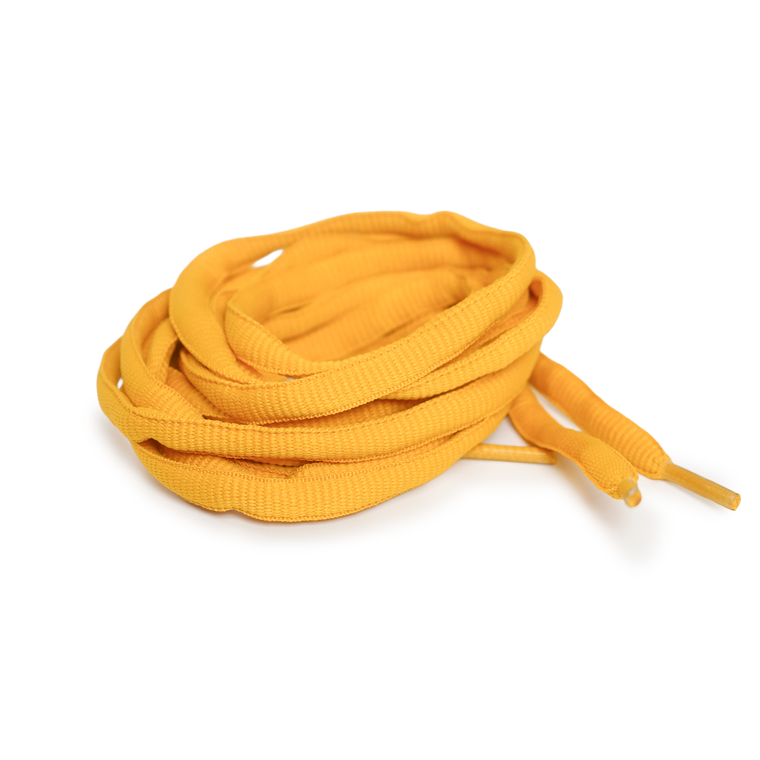 SB Dunk - Sunset Yellow - Gule ovale snørebånd