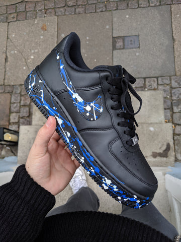 Splatter Custom Sneakers - Black AF1