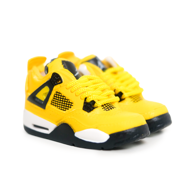 Miniature sneakers - Nike Air Jordan 4 Lightning Yellow