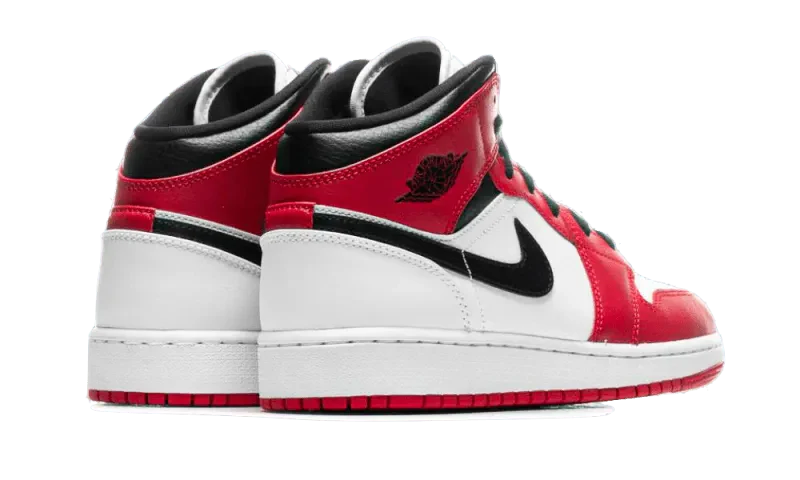 Nike Air Jordan 1 Mid Chicago White - 554275-173