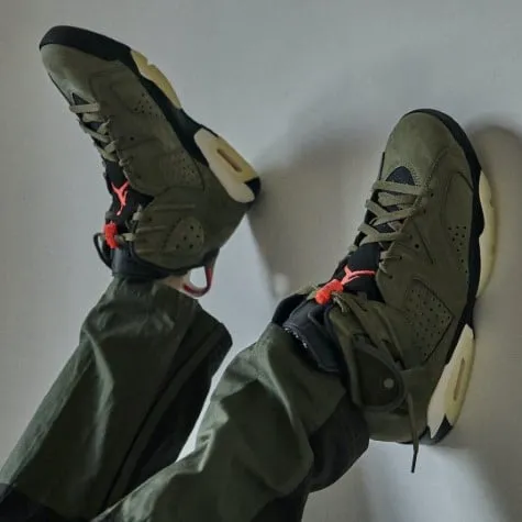 Air Jordan 6 Travis Scott Medium Olive - CN1084-200