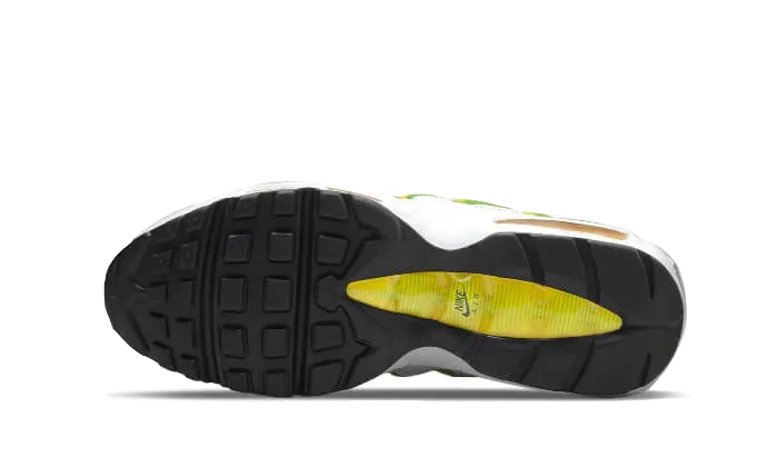 Nike Air Max 95 Essential White Green Apple Tour Yellow - DQ3429-100