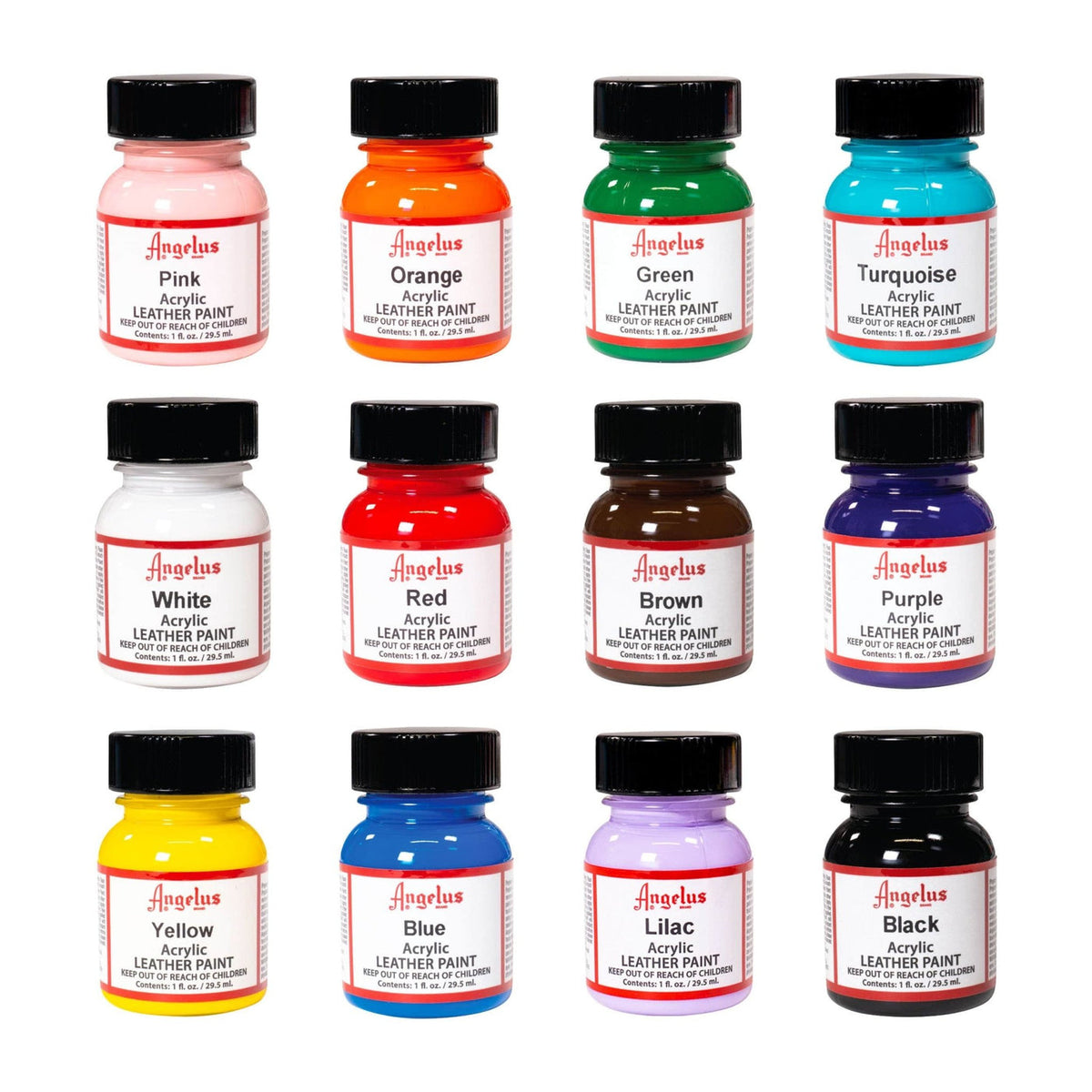 Angelus Acrylic Leather Paint - Best Sellers Kit