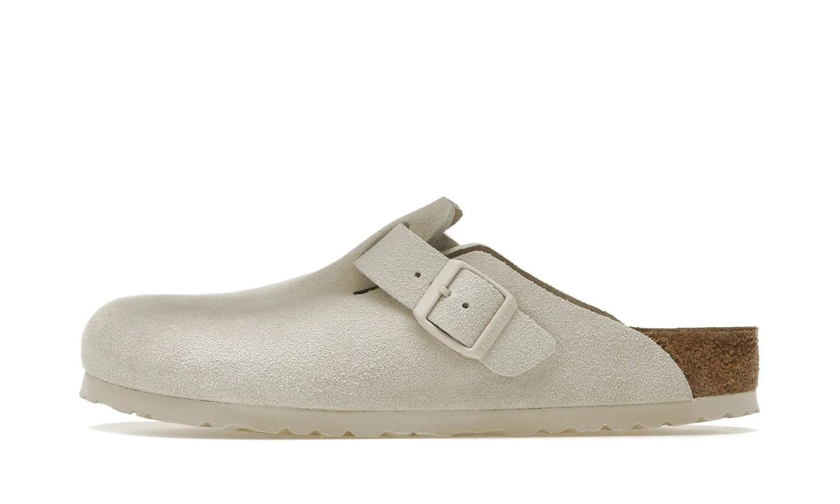 Birkenstock Boston Antique White Suede - 1024731/1024740