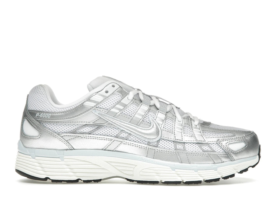 Nike P-6000 White Blue Tint Sail Metallic Silver - BV1021-106