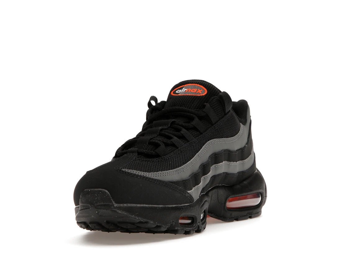Nike Air Max 95 Black Grey Safety Orange - DX2657-001