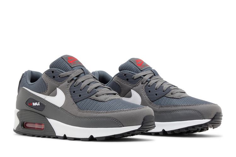 Nike Air Max 90 Iron Grey University Red - DR0145-003