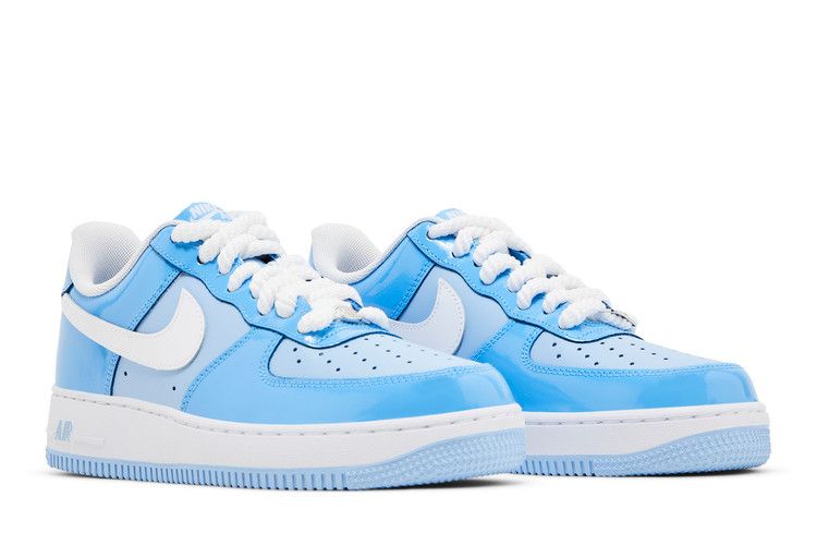 Nike Air Force 1 Low \&07 LV8 Phychic Blue White Patent - HV9405-400