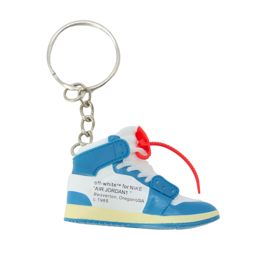 Sneaker keychain - Nike Air Jordan 1 High x Off-White University Blue