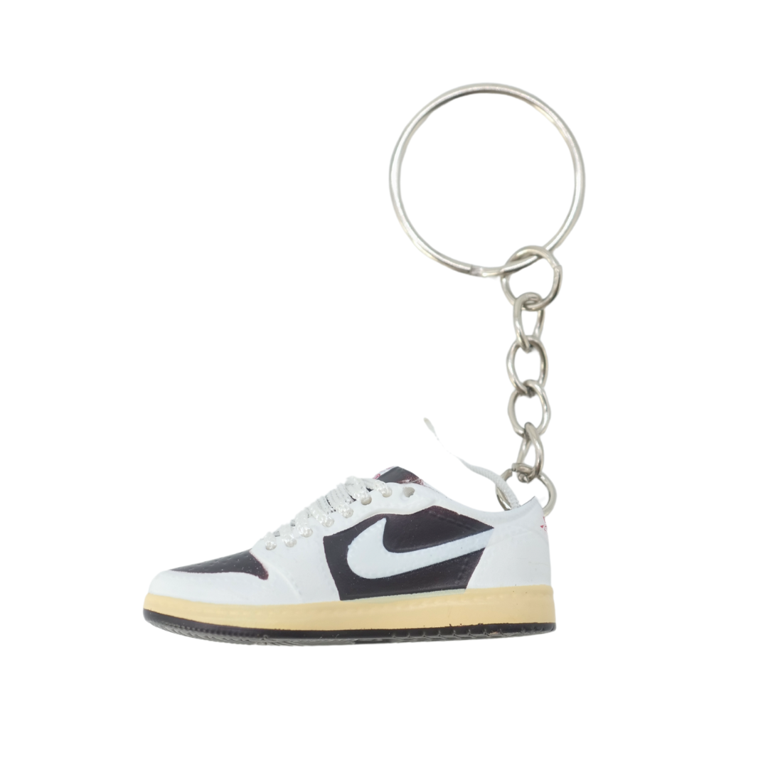 Sneaker keychain - Nike Air Jordan Low x Travis Scott Reverse Mocha (white laced)