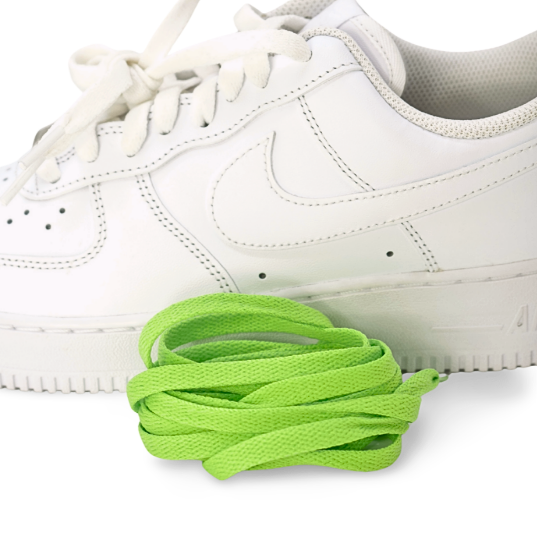 Lime Green flat laces