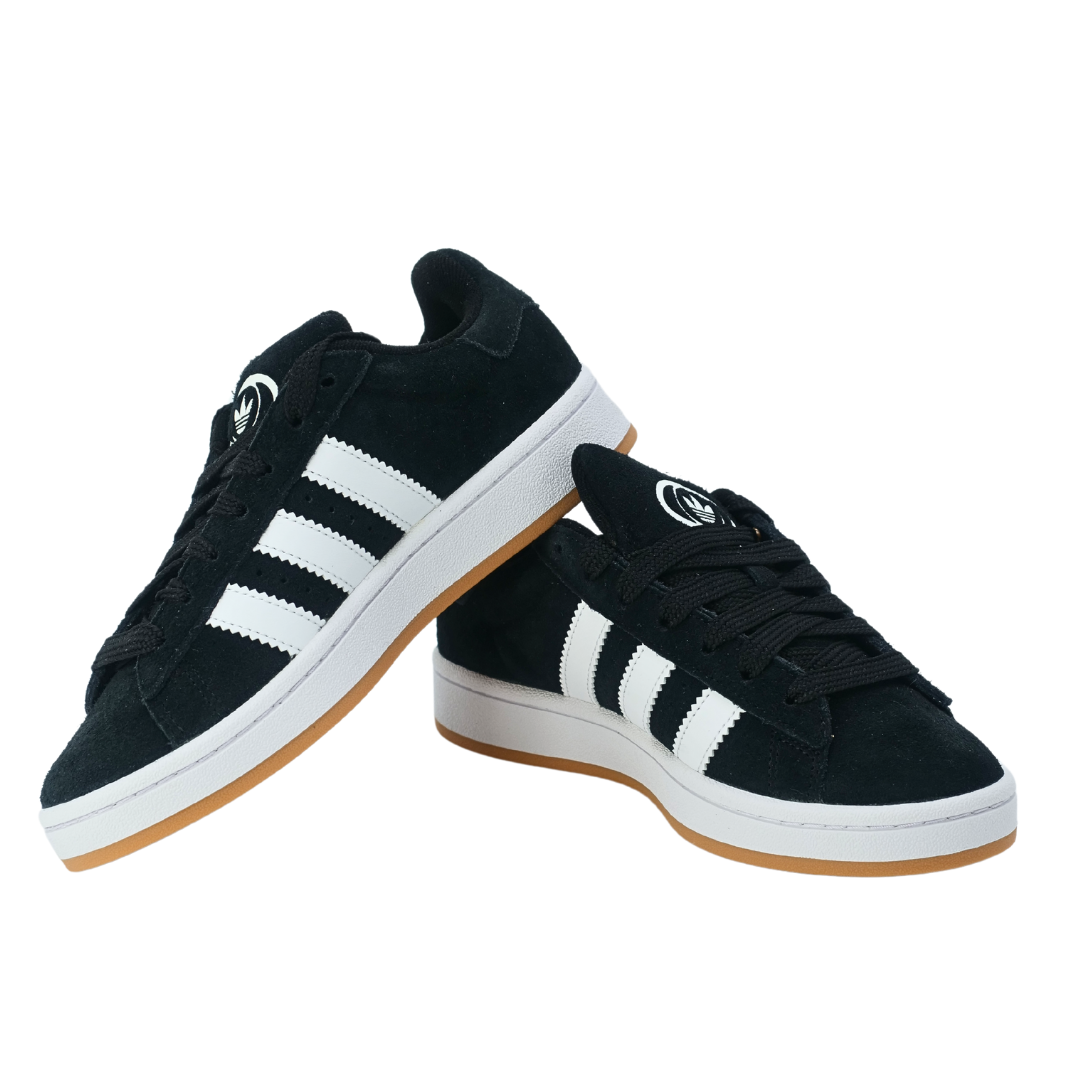 Adidas Campus 00s Core Black/Cloud White Junior med ekstra laces