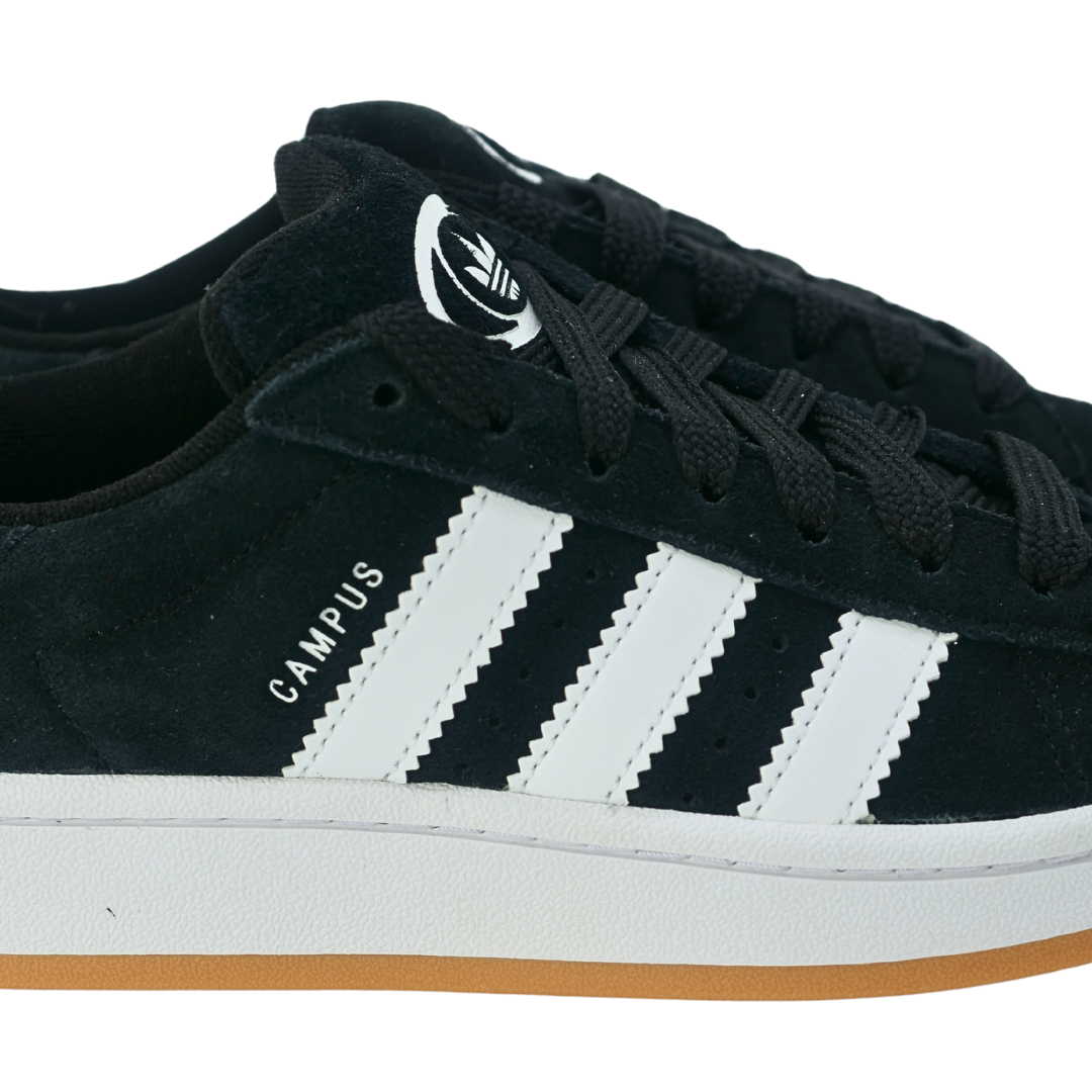 Adidas Campus 00s Core Black/Cloud White Junior med ekstra laces