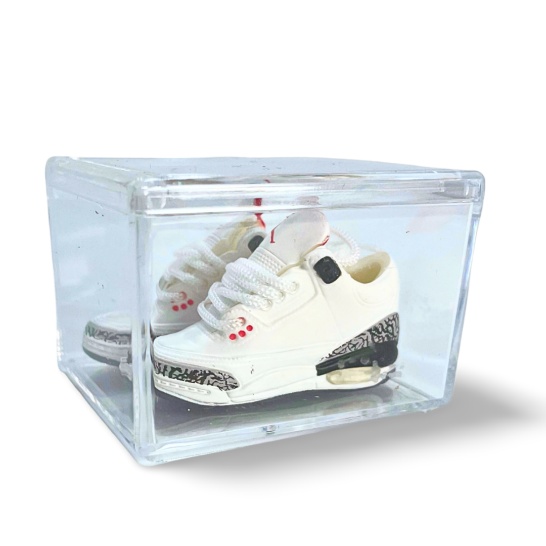 Miniature Sneakers - Nike Air Jordan 3 White Cement