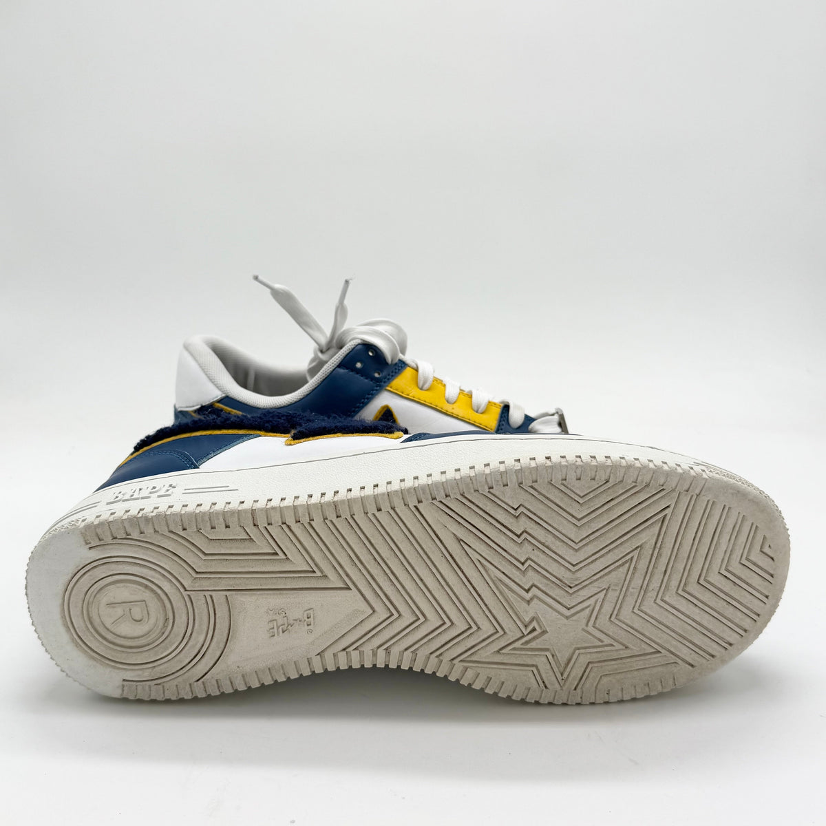 A Bathing Ape Babe Sta Low Patched Navy EU 47 1/2