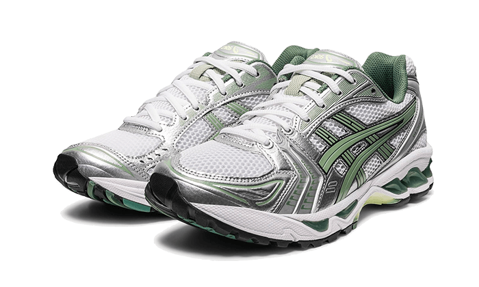 Asics Gel-Kayano 14 White Pure Silver Slate Gray Sage