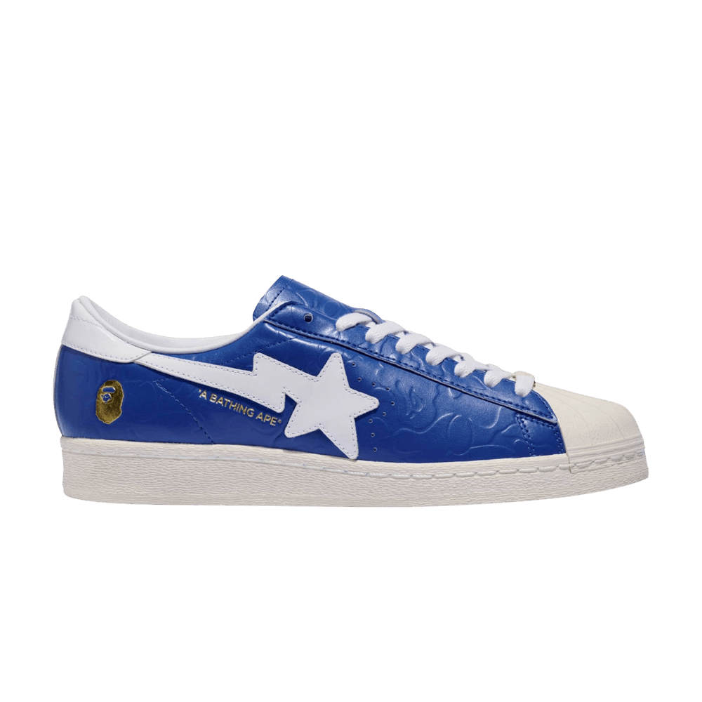 Adidas Superstar Vintage Bape Blue White - JR2702