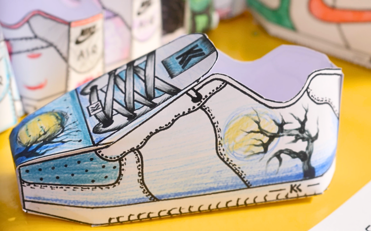 3D papir sneakers for den kreative