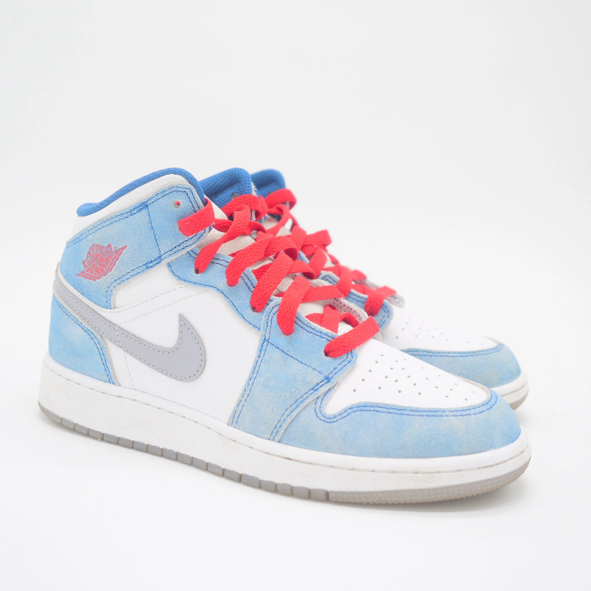 Nike Air Jordan 1 Mid French Blue Fire Red - 37 1/2