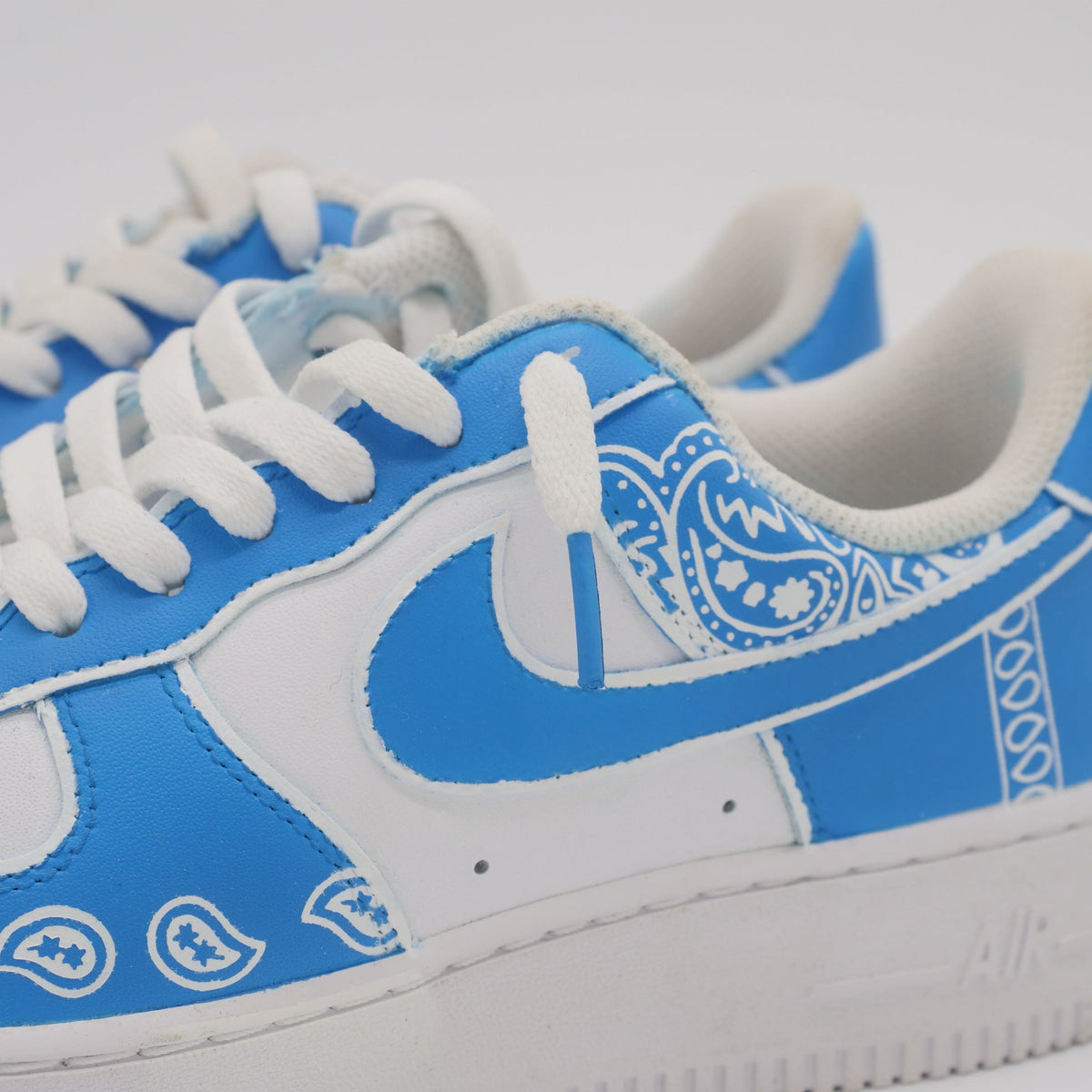 Blue Bandana Custom Sneakers