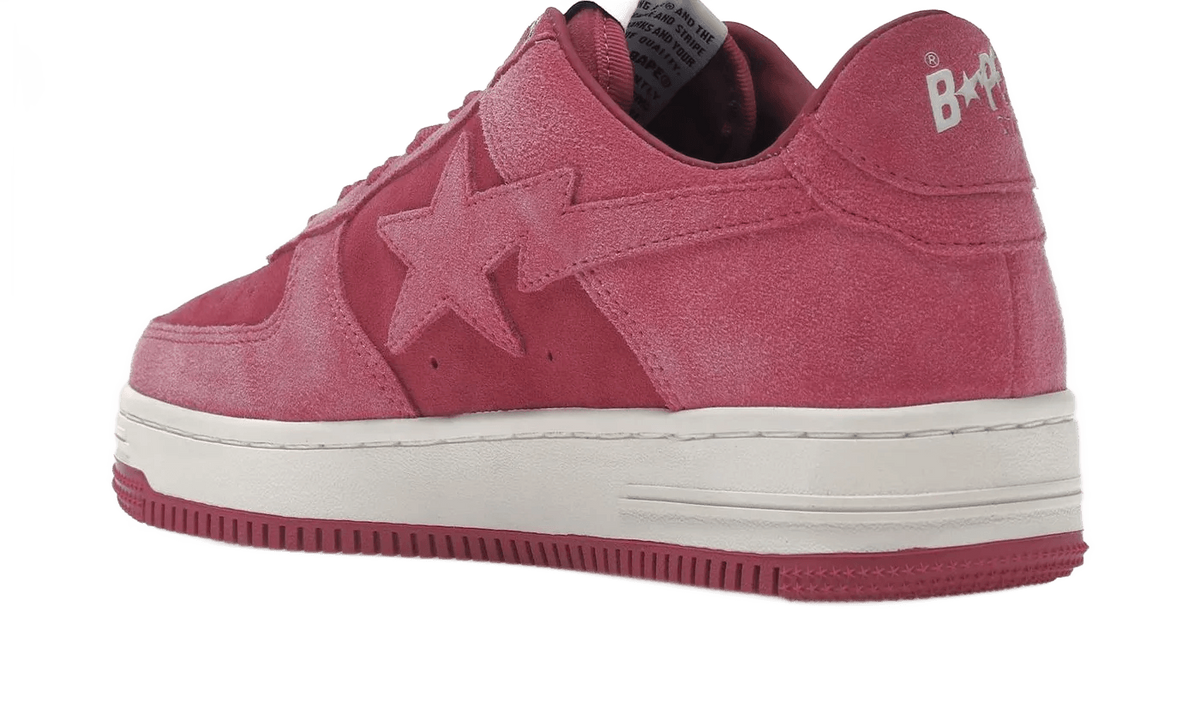 A Bathing Ape Bape Sta Pink Suede - 1H70-191-004
