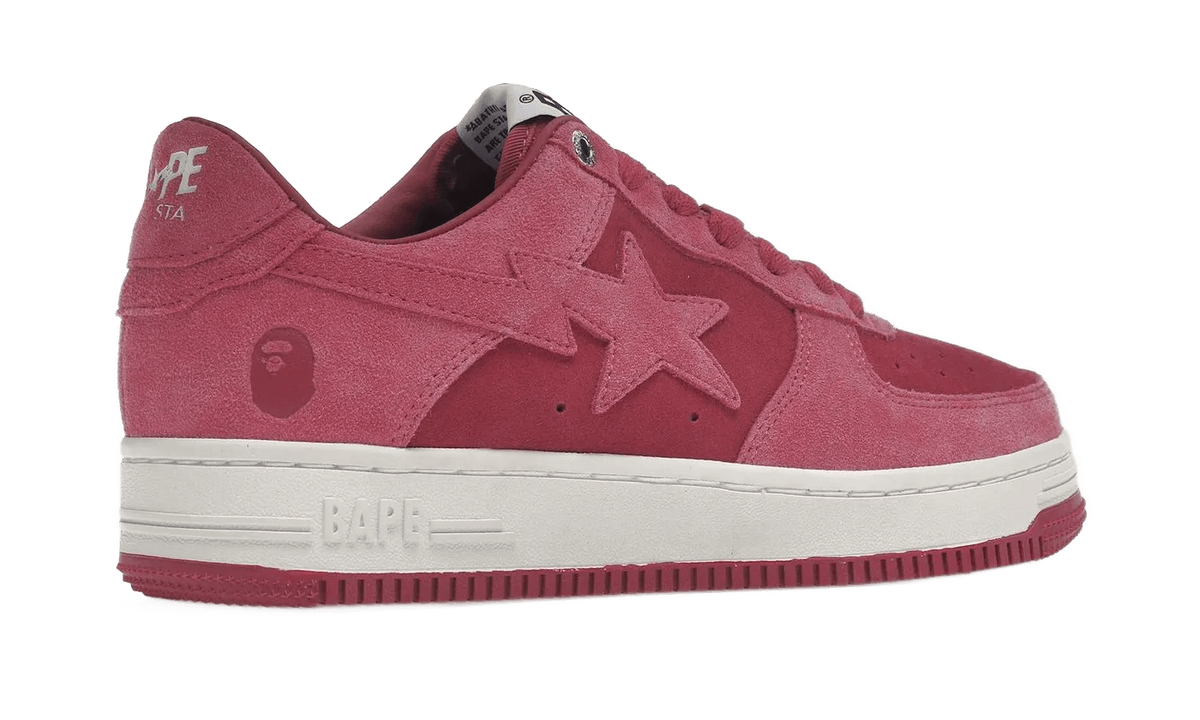 A Bathing Ape Bape Sta Pink Suede - 1H70-191-004