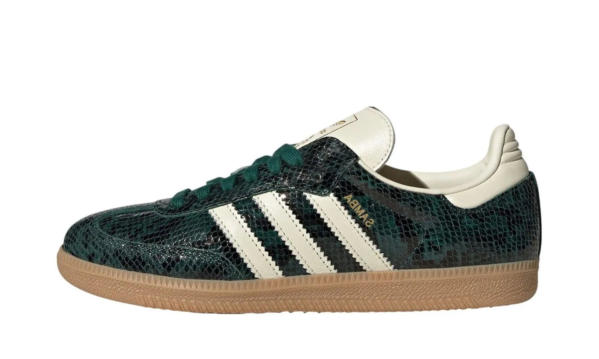 Adidas Samba OG Black Cream White Collegiate Green - JR8848