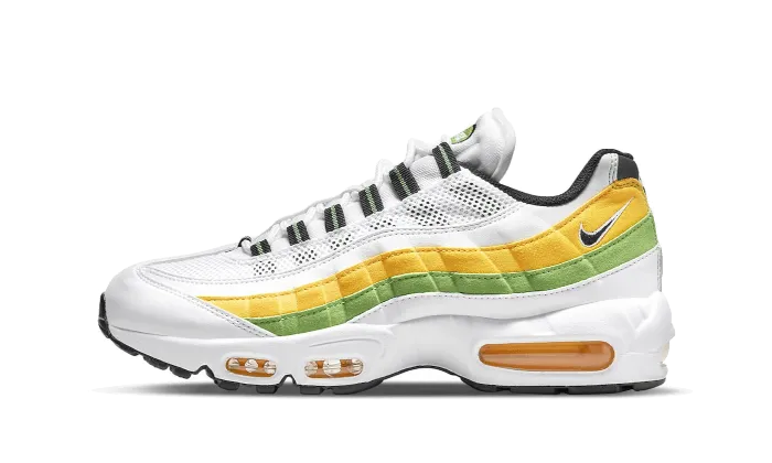 Nike Air Max 95 Essential White Green Apple Tour Yellow - DQ3429-100