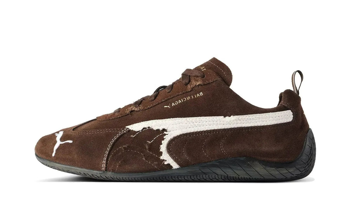 Balenciaga x Puma Speedcat Suede Distressed Brown White - 847146 WSDSD 2910