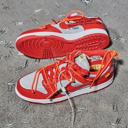 Dunk Low Off-White  University Red - CT0856-600