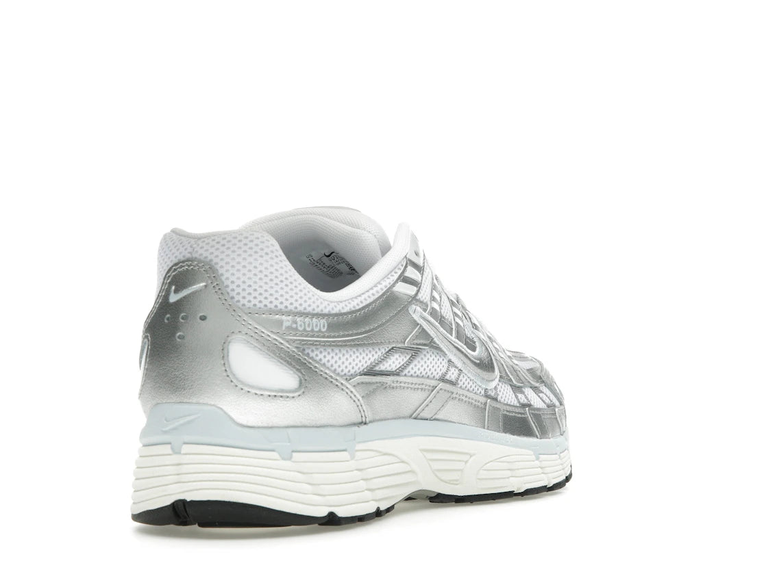 Nike P-6000 White Blue Tint Sail Metallic Silver - BV1021-106