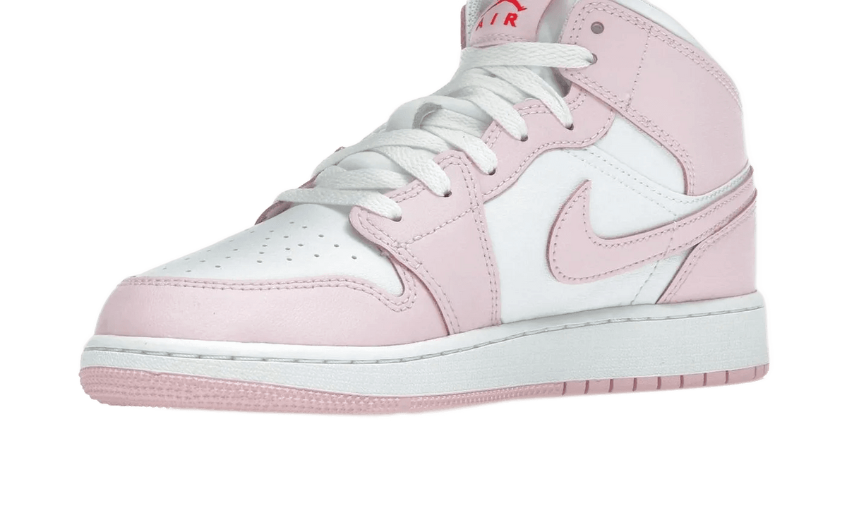 Nike Air Jordan 1 Mid Pink Foam Fire Red - DQ8423-608