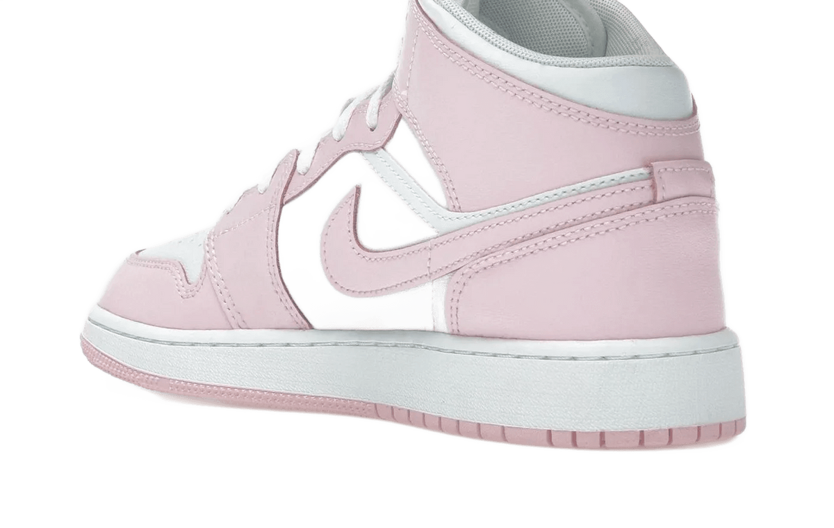 Nike Air Jordan 1 Mid Pink Foam Fire Red - DQ8423-608
