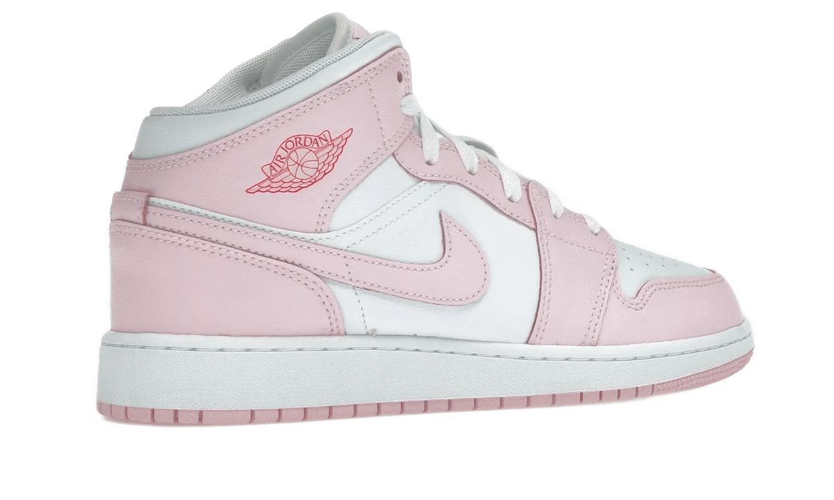Nike Air Jordan 1 Mid Pink Foam Fire Red - DQ8423-608