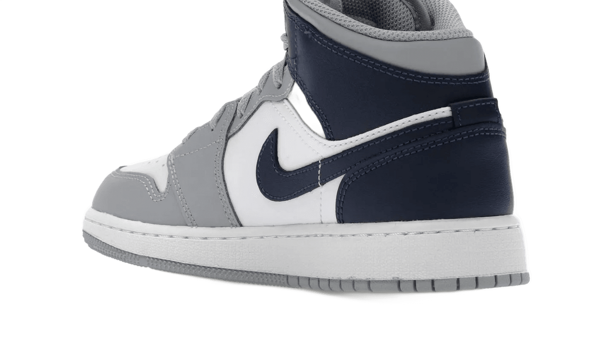 Nike Air Jordan 1 Mid Wolf Grey Midnight Navy - DQ8423-104
