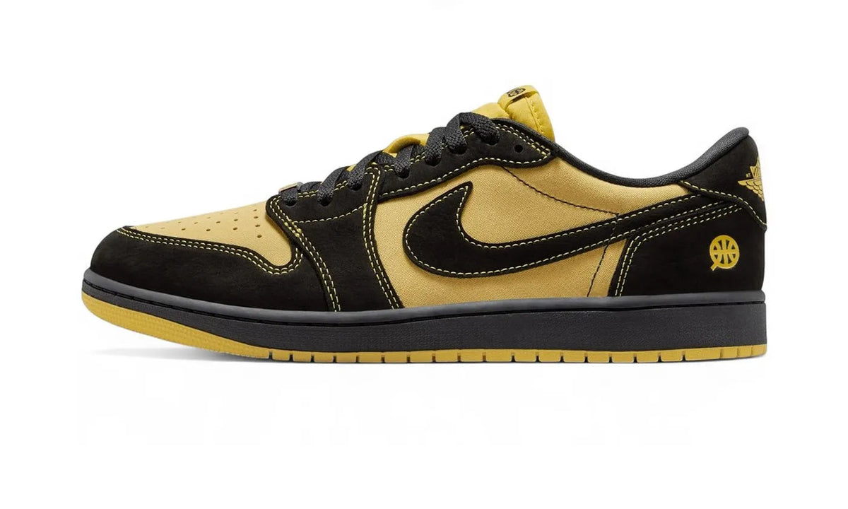Nike Air Jordan 1 Retro Low OG Quai 54 Black Tour Yellow Red - IB8836-007