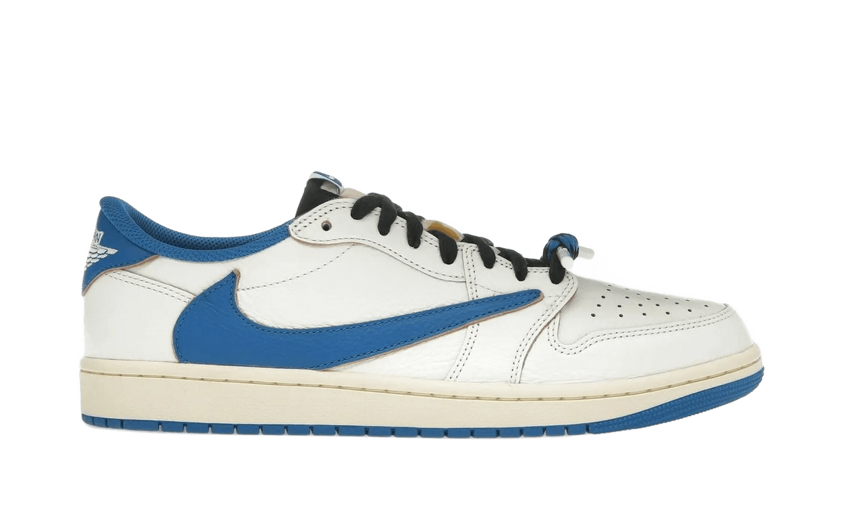 Nike Air Jordan 1 Retro Low OG SP Fragment x Travis Scott Sail Military Blue - DM7866-104
