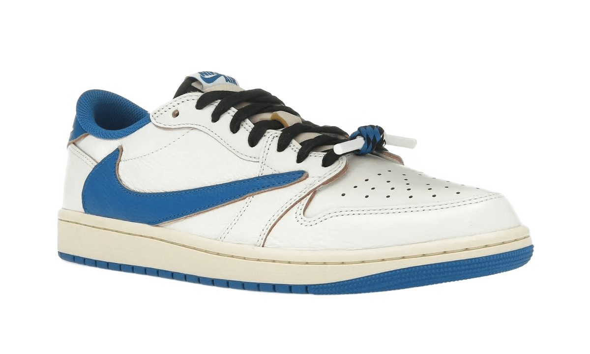 Nike Air Jordan 1 Retro Low OG SP Fragment x Travis Scott Sail Military Blue - DM7866-104