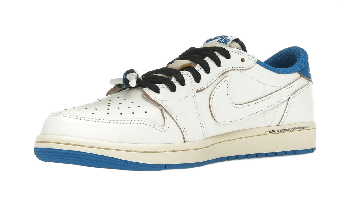 Nike Air Jordan 1 Retro Low OG SP Fragment x Travis Scott Sail Military Blue - DM7866-104