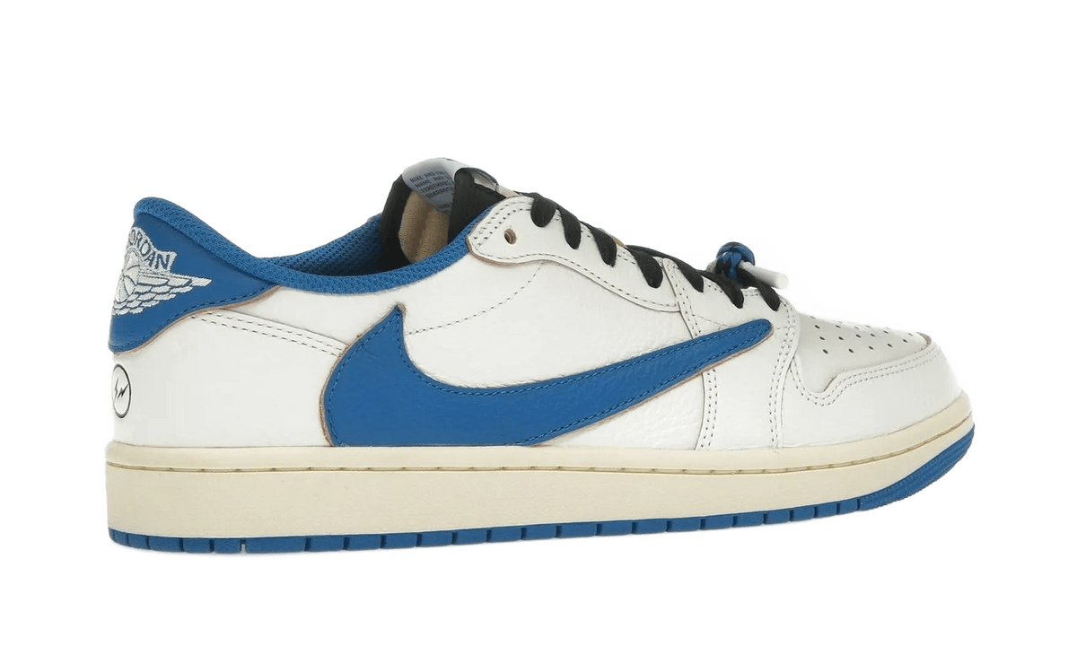 Nike Air Jordan 1 Retro Low OG SP Fragment x Travis Scott Sail Military Blue - DM7866-104