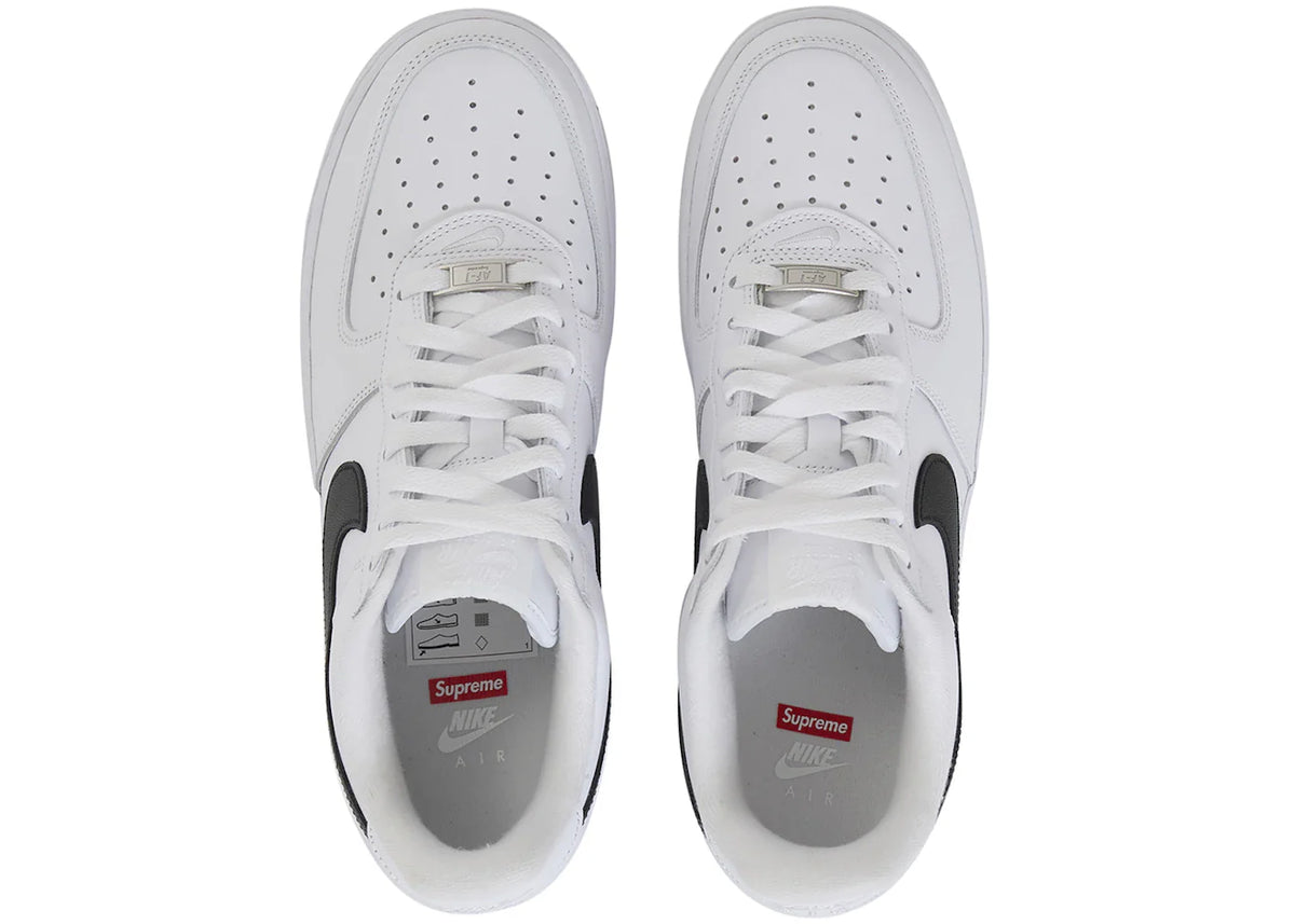 Nike Air Force 1 Low Supreme White Black - CU9225-102