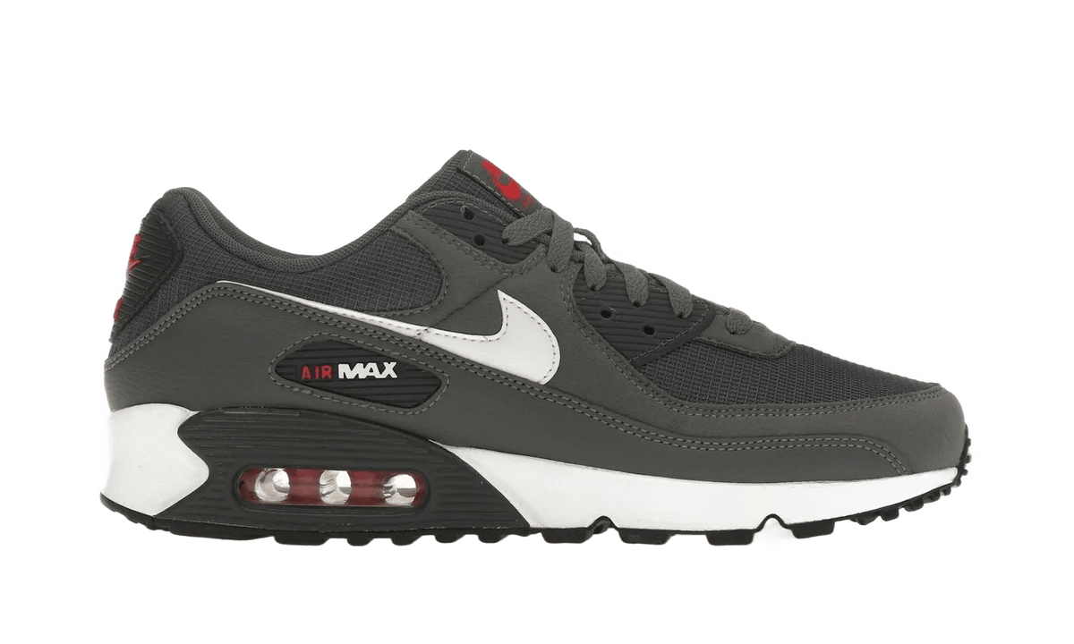 Nike Air Max 90 Iron Grey University Red - DR0145-003