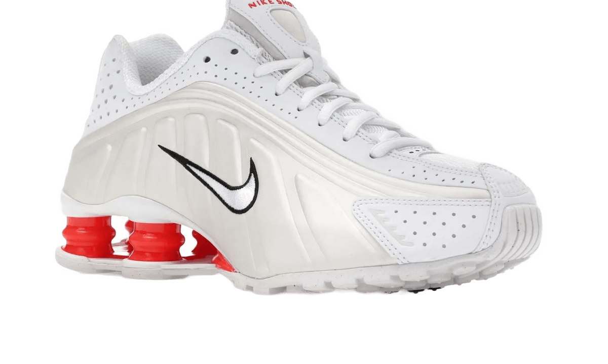 Nike Shox R4 White Phantom Spicy Red - AR3565-103