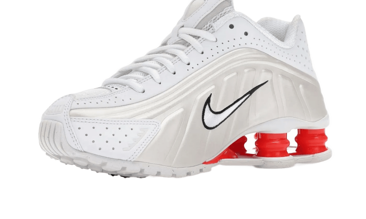 Nike Shox R4 White Phantom Spicy Red - AR3565-103