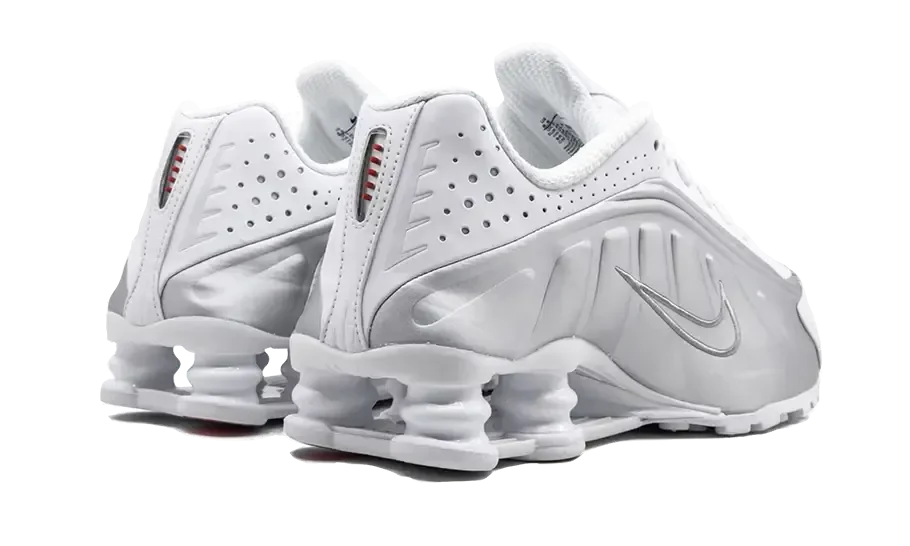 Nike Shox R4 White Metallic Silver - AR3565-101